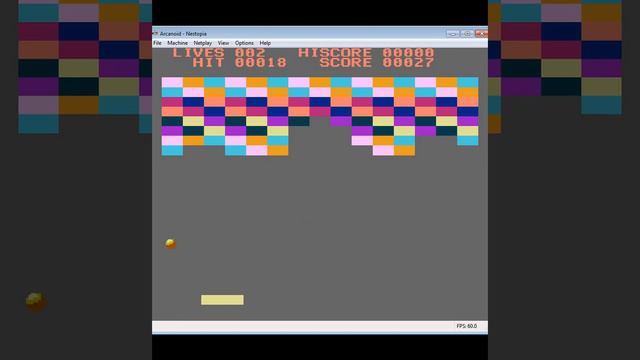 Как написать игру для NES. Дописал арканоид