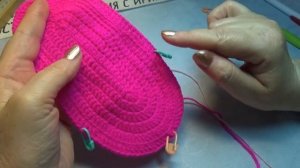 #725 Нарядные следки -балетки _ красивые тапочки крючком