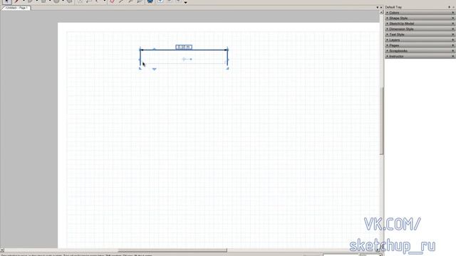 SketchUp    Layout 3   Инструменты, цвет, стиль фигур  Урок 3