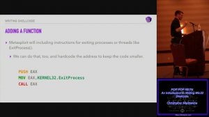 T313 POP POP RETN An Introduction to Writing Win32 Shellcode Christopher Maddalena