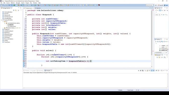 Knapsack Problem - Implementation In Java I смотреть онлайн