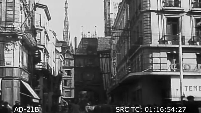 Кинохроника, Франция. 1938. Фекам, Ипорт, Руан и Лизье в Нормандии. Fekam, Porte, Rouen and Lisieux