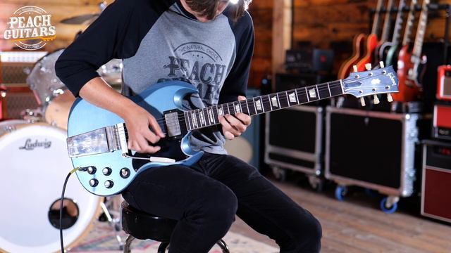 No Talking...Just Tones | Gibson Custom Murphy Lab '64 SG Standard w/Maestro Antique Pelham Blue смотреть онлайн
