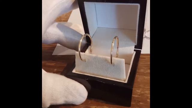 Untitled pro 14K Yellow Genuine Gold 0.98" x 0.06" inch / 25 x 1.5 mm Round Tube Hoop Earrings смотреть онлайн