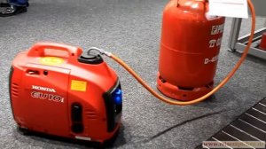 Honda EU 10i im Gasbetrieb