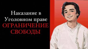 ОГРАНИЧЕНИЕ СВОБОДЫ В РОССИИ. Наказания в Уголовном праве. Выпуск №7