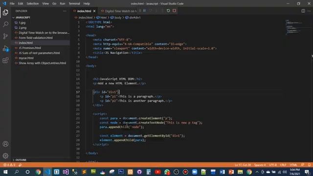 JavaScript HTML DOM Navigation | JavaScript DOM Nodes | JS DOM Collections | JS DOM Node Lists