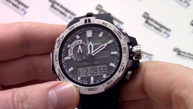 Часы Casio ProTrek PRW-6000-1E [PRW-6000-1ER] - видео обзор от PresidentWatches.Ru смотреть онлайн