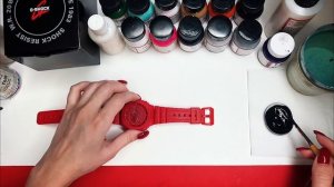 Кастомизируем G-SHOCK. Как покрасить часы под Air Jordan 1 "Banned"?