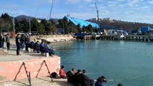 КАК ЛОВЯТ КЕФАЛЬ в черном море, Туапсе 27.02.2017
