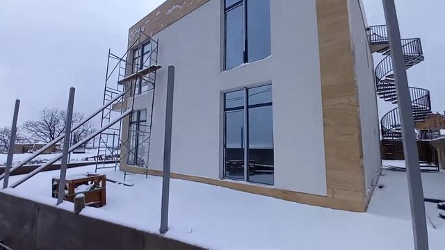 Котеджный поселок в Верхневеселом. Сочи. Февраль 2021