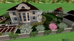 Ландшафтный дизайн дачного участка 20 соток.