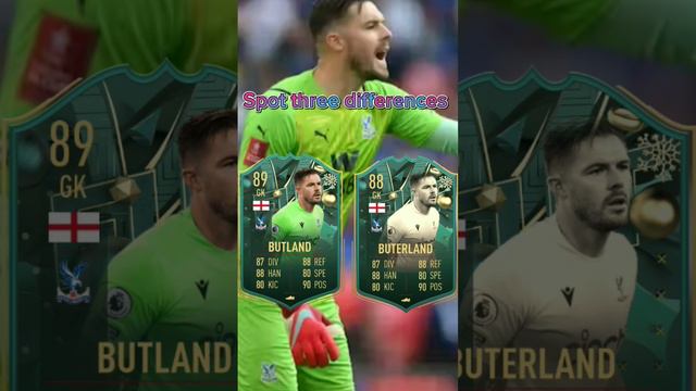 Spot three differences #Butland