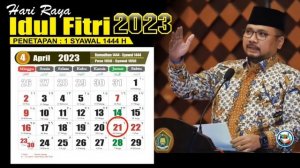 Hari Raya Idul Fitri 2023 jatuh pada tanggal - 1 Syawal 1444 h - Kalender 2023