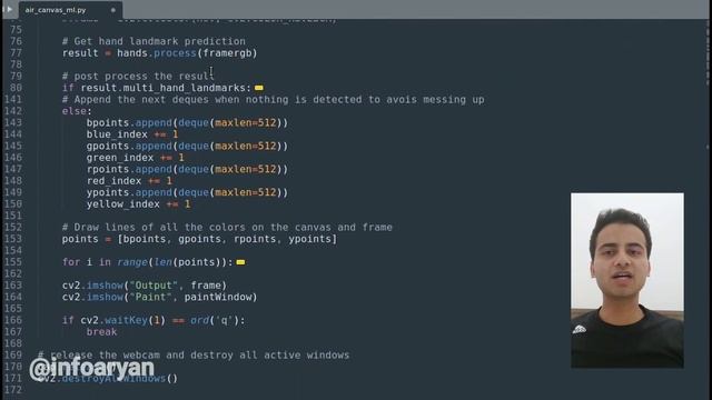 Computer Vision Project | AIR CANVAS with ML | With code | Resume Enhancer | Python OpenCV Project