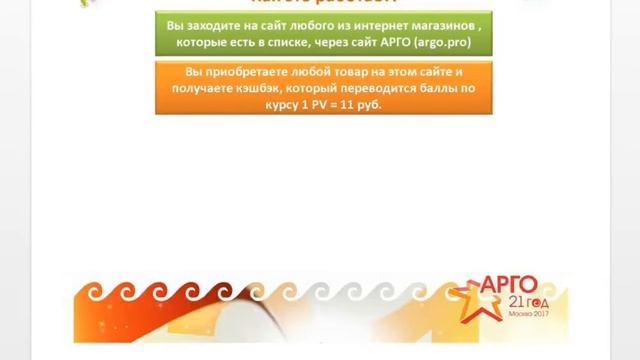 Структурный кэшбэк компании Арго