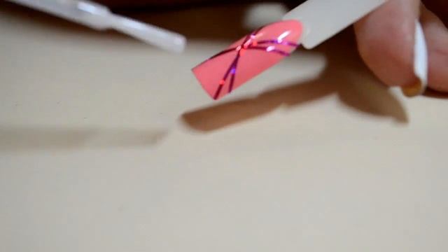 Новый маникюр с блёстками. Очень простой и быстрый. смотреть онлайн