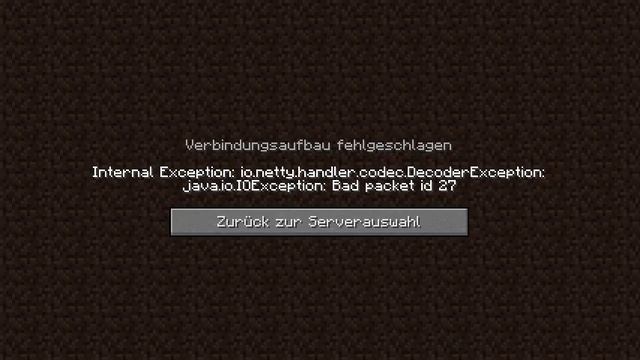 FIXED! | BAD PACKET ID 27 | SERVER VERSION 1.13 смотреть онлайн