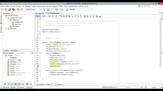 Login(USUARIO Y CONTRASEÑA) primera parte - Java Netbeans смотреть онлайн