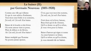 Стихотворение №29 на французском о любви с разбором