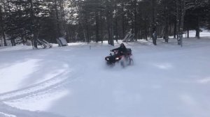 Fun in the snow on the 2022 honda rubicon 520
