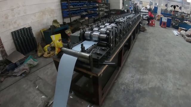 LED light frame producing for baffle ceiling . DM-LF-200 roll form machine line смотреть онлайн