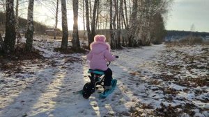 Электро снегокат, снегоход своими руками!