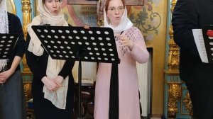 Хор храма прп. Серафима Саровского при АО “Экспоцентр” г. Москвы. Видеозапись Богослужения.