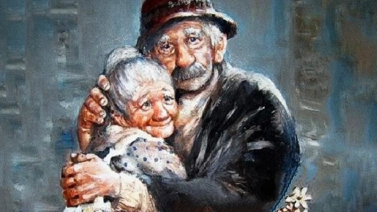 Бабушка можно у тебя пожить 118. Старик живопись. Бабушка и дедушка. Веселые бабушка и дедушка. Дедушка картина.