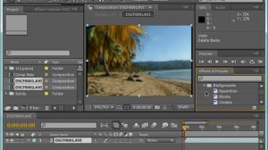 Применение эффектов и шаблонов в Adobe After Effects CS4