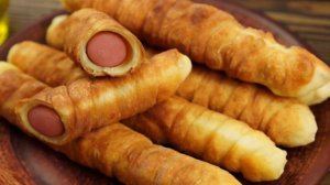 Жареные сосиски в тесте