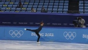 Александра Трусова на тренировке в Пекине 3.02.2022