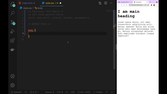 CSS3 Full Course[4K] - 23 | Google Fonts in HTML & CSS & WebPage | CSS Typography | తెలుగులో #css