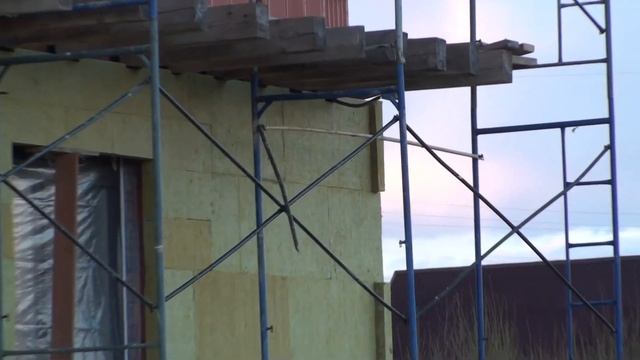 Утепление блоков тёплой керамики минераловатными плитами, технология Мокрый Фасад