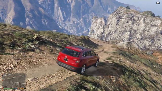 SKODA Karoq (шкода карок) Обзор, тест драйв OFFROAD!GTA5 Ultra Graphics 60 FPS