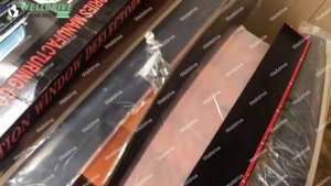 Дефлекторы окон с хромом Lexus LX570 450D/Toyota Land Cruiser 200