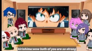 class 1A react to deku as new student|au|mha/bnha