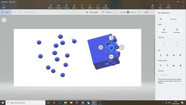 Windows 10 Paint 3D Tutorial.How Paint A Cube смотреть онлайн