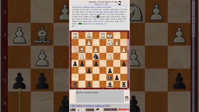 The Powerful Passed Pawns || Aganalian vs Petrosian, Tiflis 1945 || IRVING CHERNEV