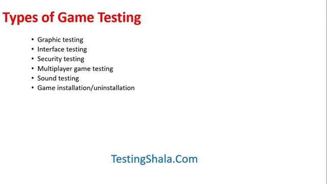 game testing | why | what | types of game testing | game testing vs software testing | testingshala