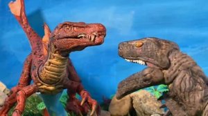 Zilla vs Titanosaurus (short stop motion battle)