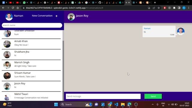 coding ninja skill test chat app || react смотреть онлайн