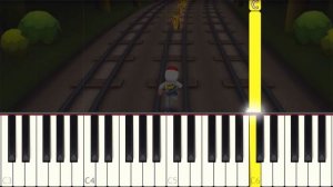 SUBWAY SURFERS - Theme Song - VERY EASY Piano tutorial