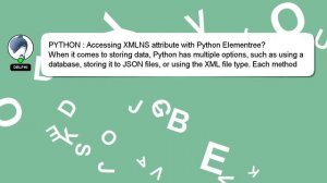 PYTHON : Accessing XMLNS attribute with Python Elementree?