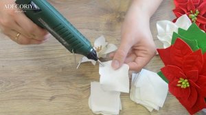 Пуансеттия из изолона