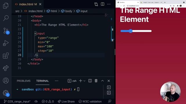 DevTips Daily: The HTML Range Input Type