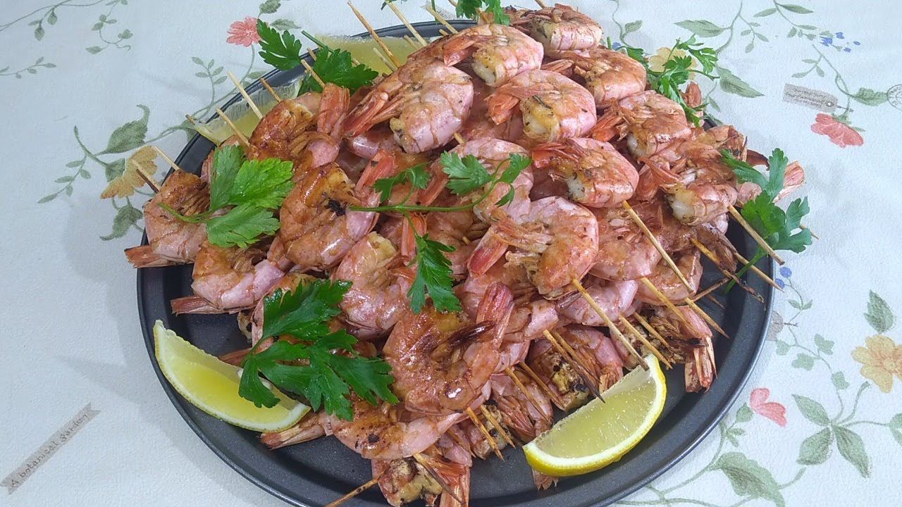 Лангустины на гриле. Рецепт приготовления. смотреть онлайн