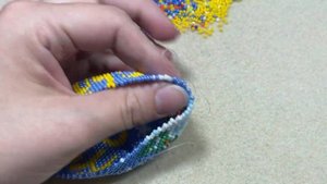 Новогодний шар из бисера | Часть 8 || Совместное плетение