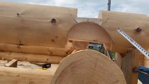 Замена бревна в срубе. Часть 1.