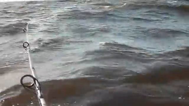 волна  на рыбинском водохранилище  2011